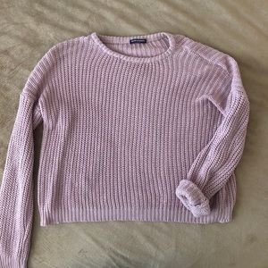 Brandy Melville pink dainty knitted sweater